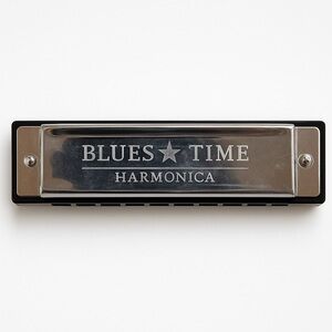 Blues Time Harmonica in Chrome Finish